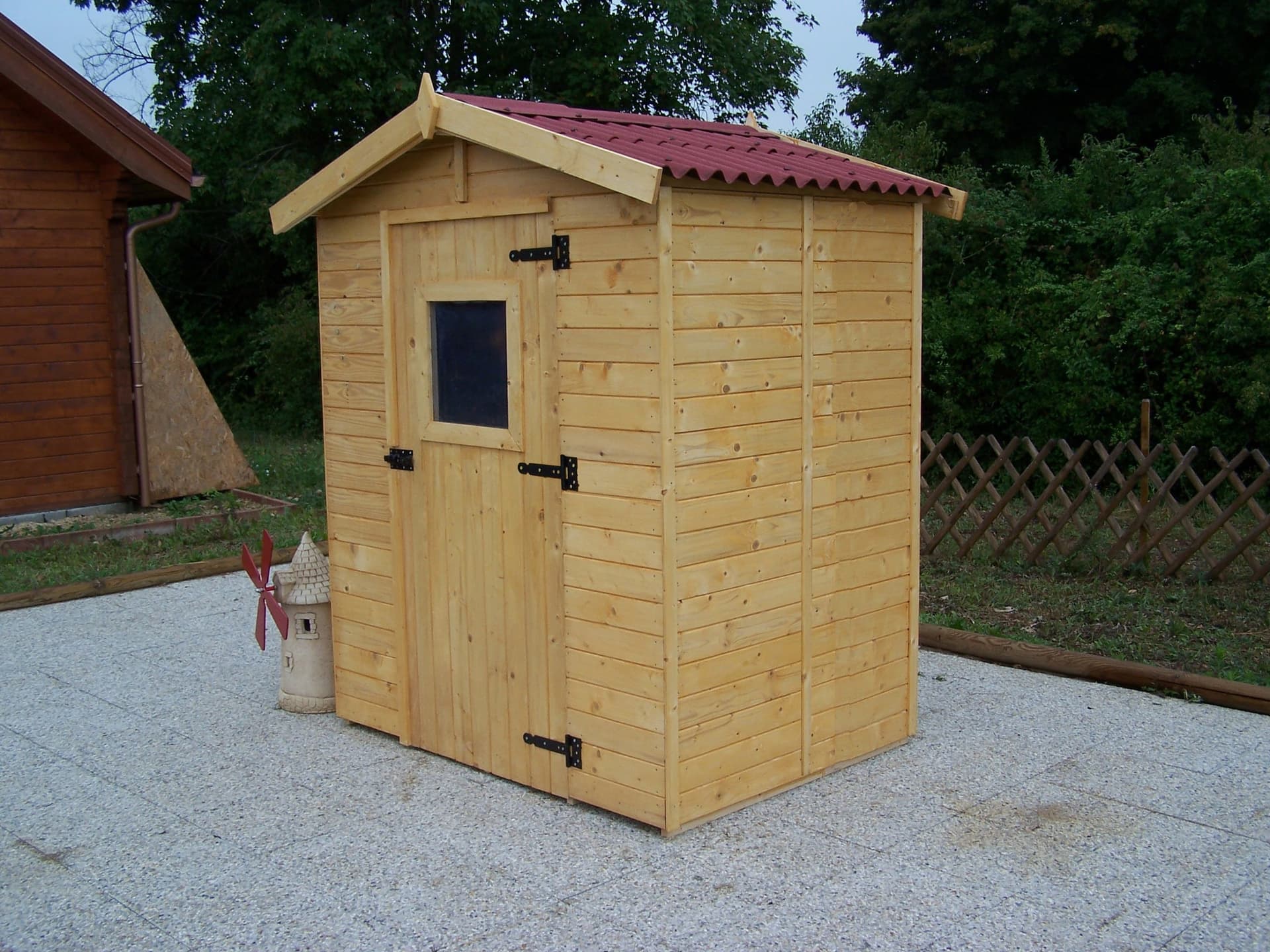 Casetta Di Legno A Pannelli Spessore 16mm Con Pavimento 160x160cm - 4