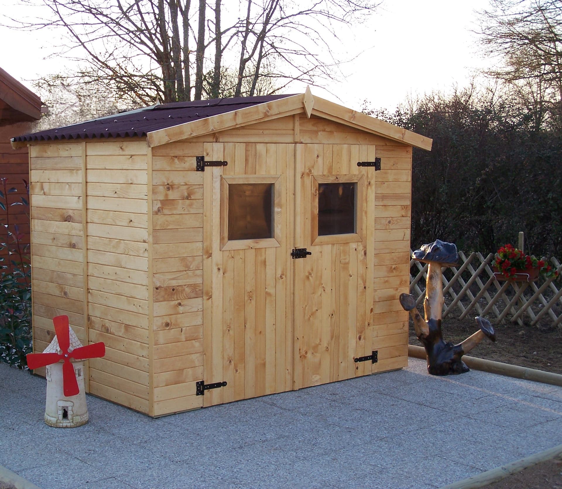 Casetta Di Legno A Pannelli Spessore 16mm Con Pavimento 240x160cm - 2
