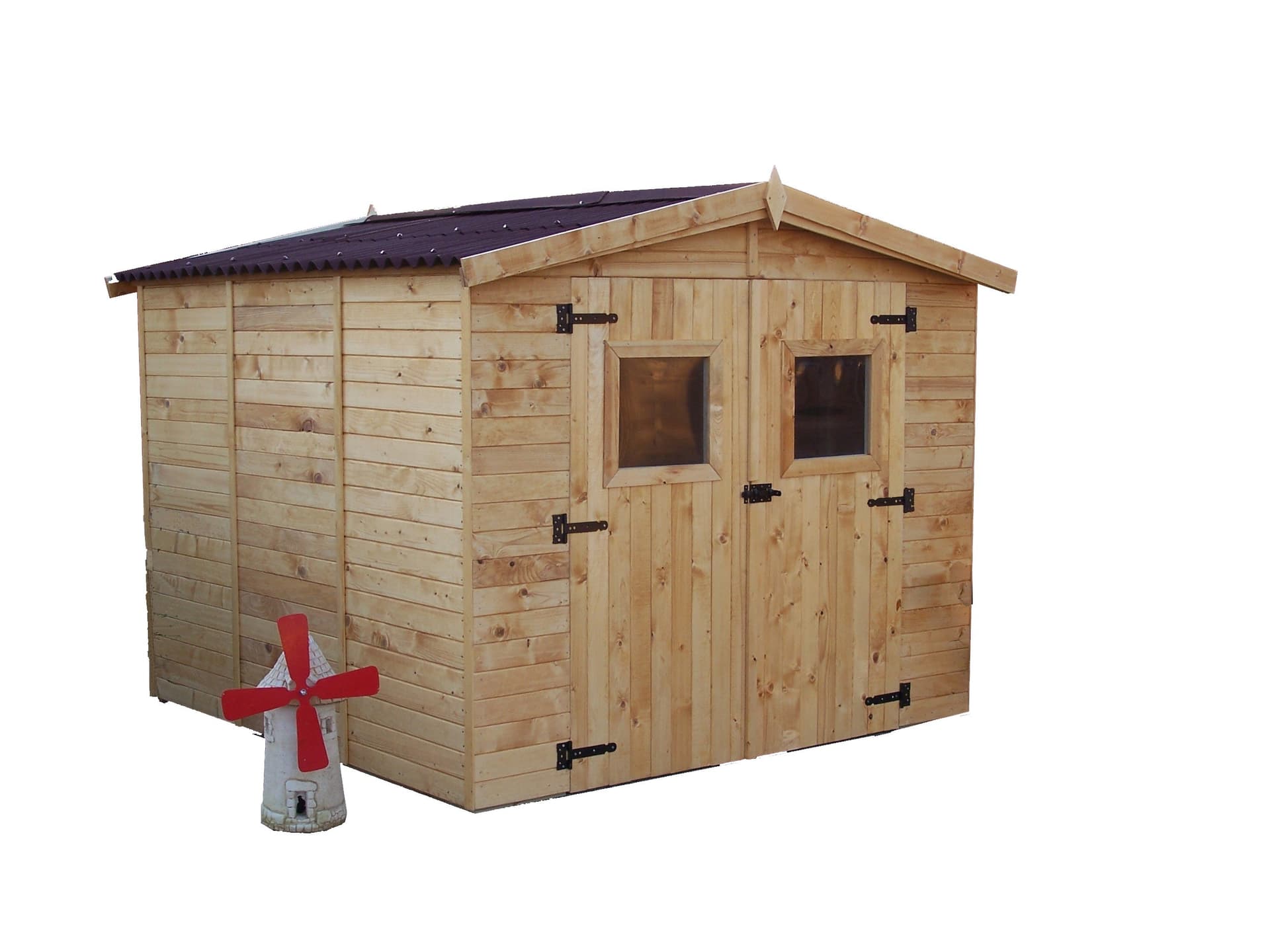Casetta Di Legno A Pannelli Spessore 16mm Con Pavimento 240x240cm - 3