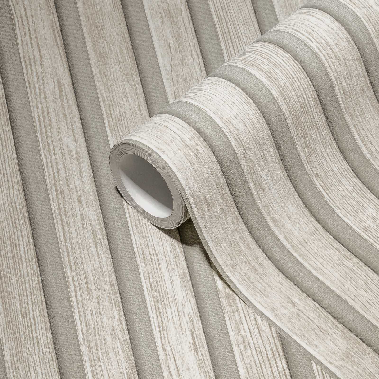 Rotolo da 5 mq di Carta da Parati LAMELLI LEGNO MILLERIGHE 3D effetto Boiserie PROVENZALE - 9