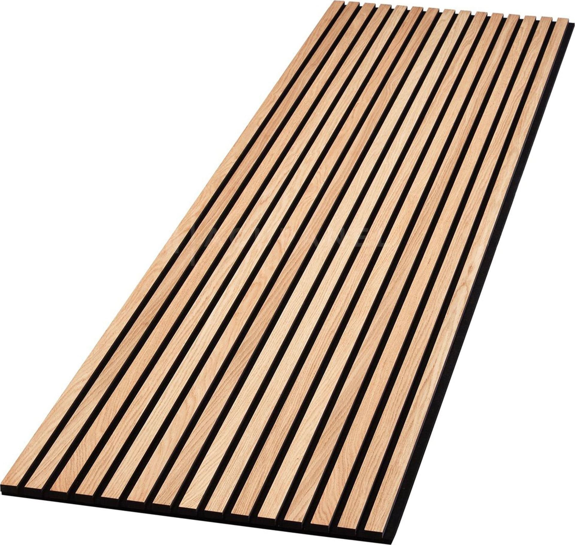 Pannello Acustico Feltro e fibra di legno Lamelli millerighe ROVERE CHIARO 120x34x1,5 - 5