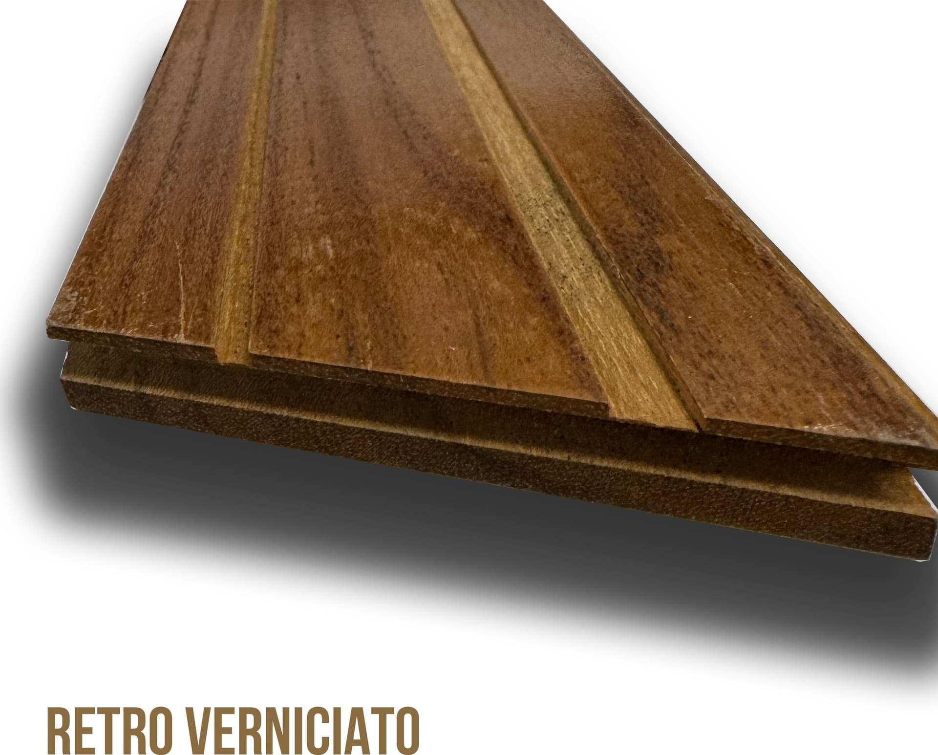 Parquet prefinito massello (due strati in teak) Teak Asia Spina ungherese vern. effetto olio, bisellato 10x70x450 - 3