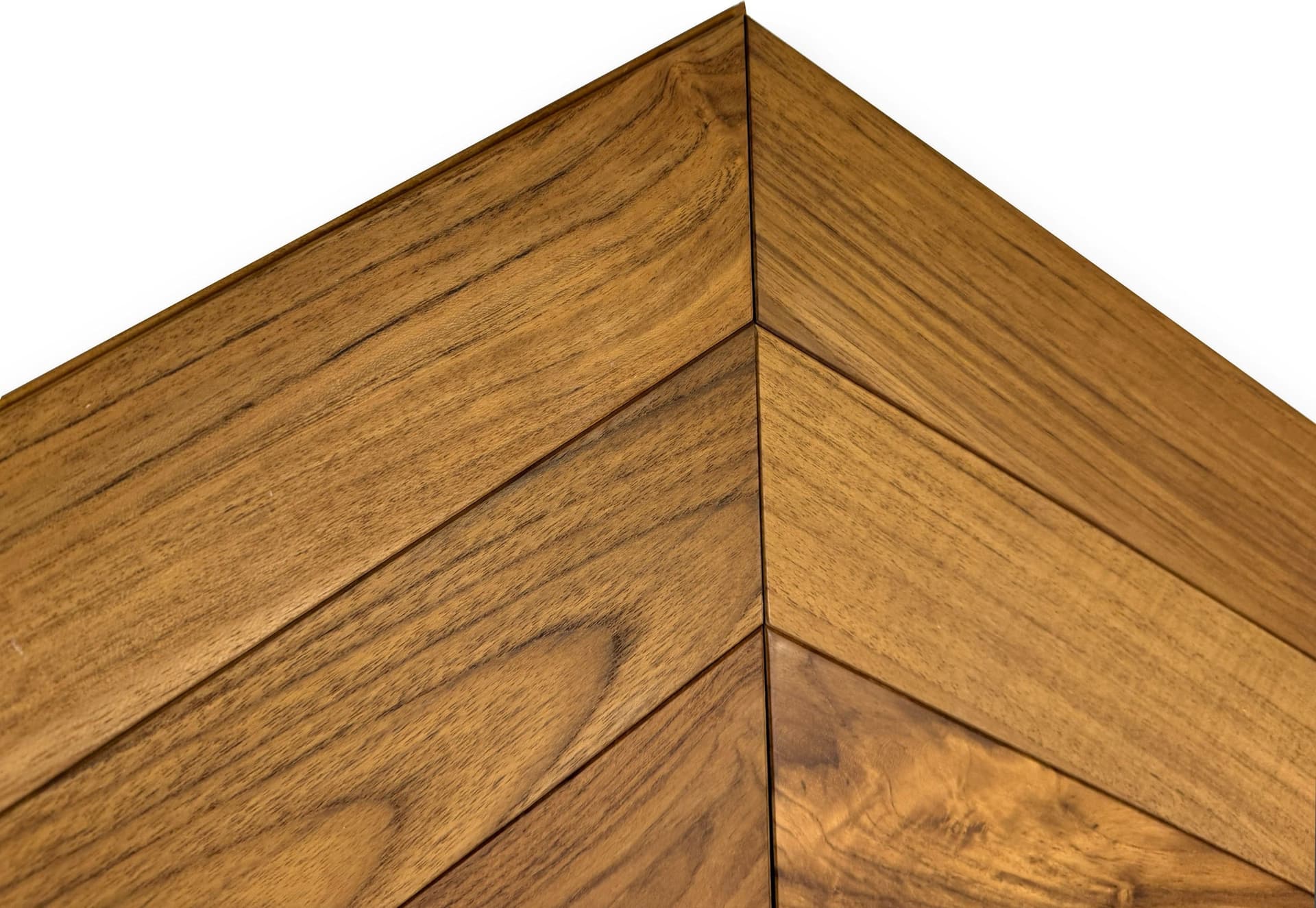 Parquet prefinito massello (due strati in teak) Teak Asia Spina ungherese vern. effetto olio, bisellato 10x70x450 - 6