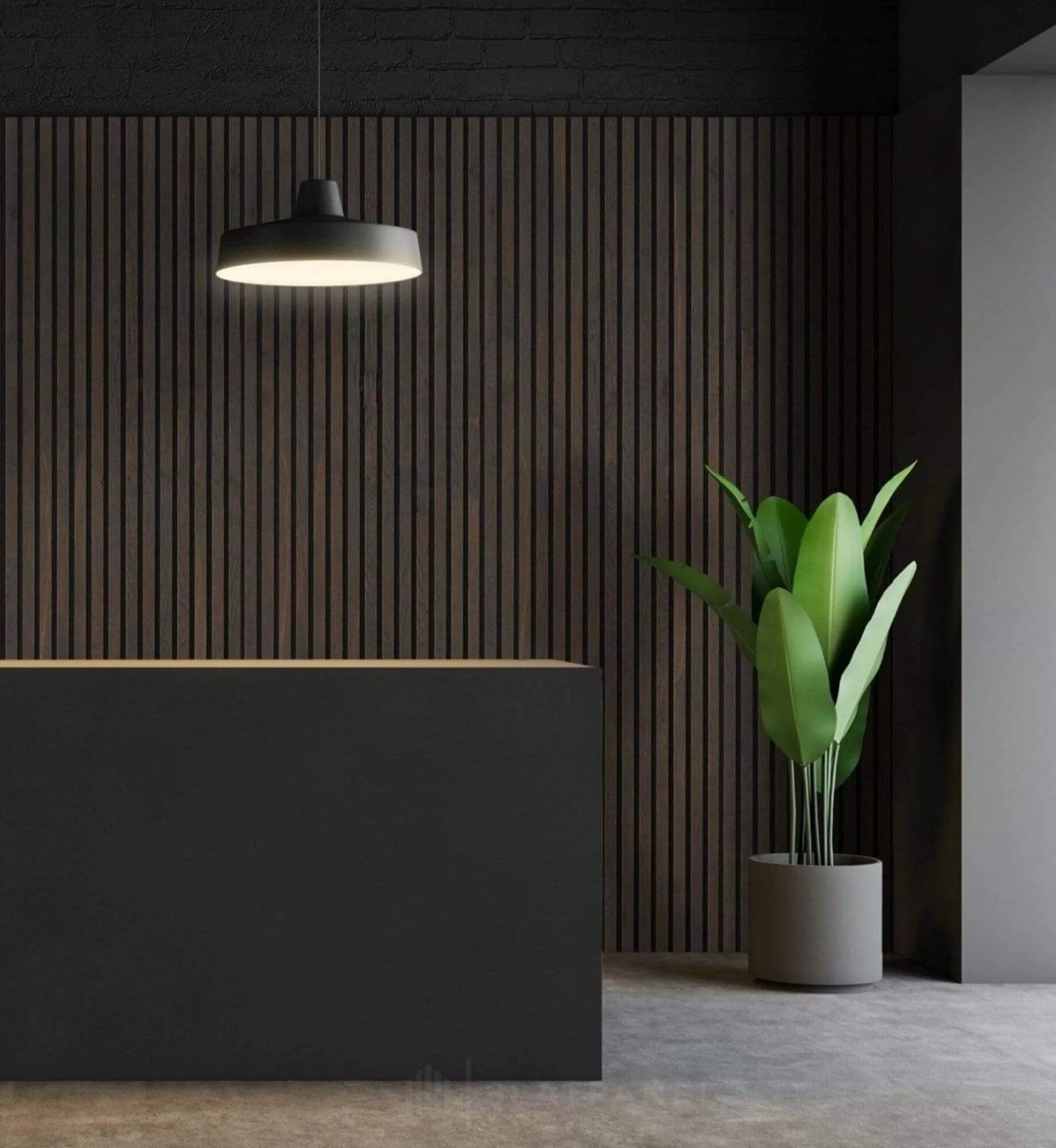 Pannello Lamelli da 1,36mq 22x526x2600mm ACUSTICO in VERO LEGNO di NOCE, ROVERE e R.THERMO - 9