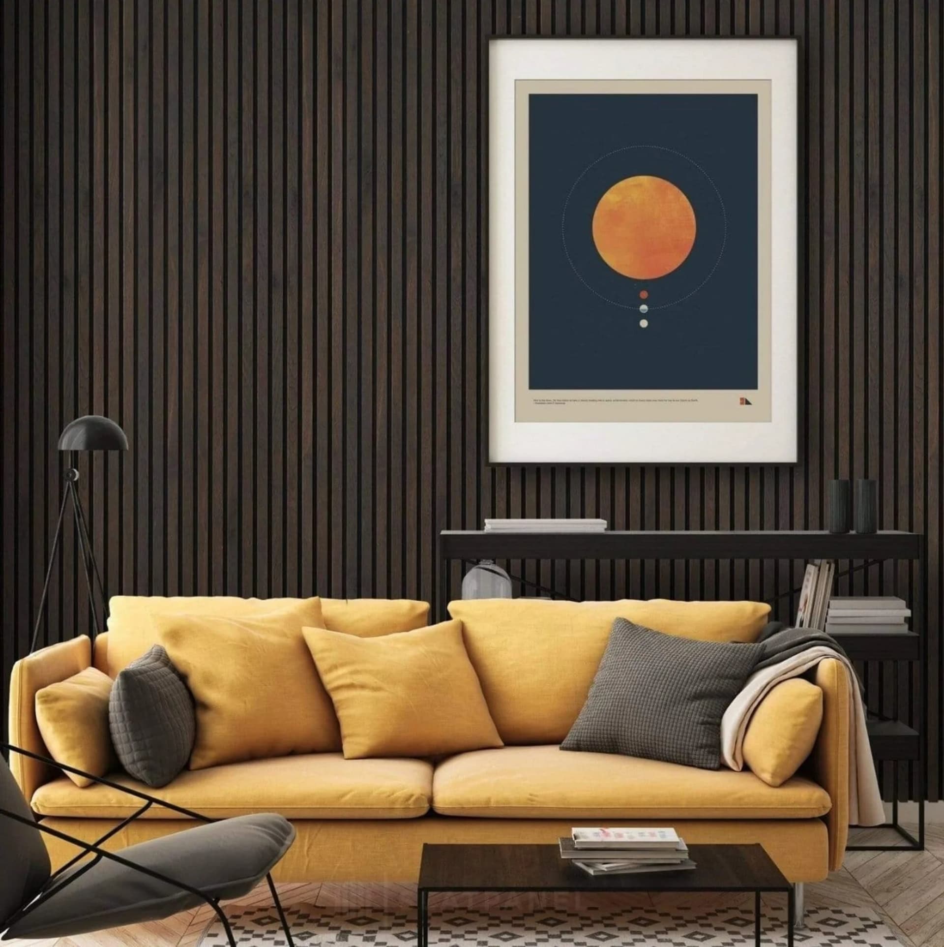 Pannello Lamelli da 1,36mq 22x526x2600mm ACUSTICO in VERO LEGNO di NOCE, ROVERE e R.THERMO - 10