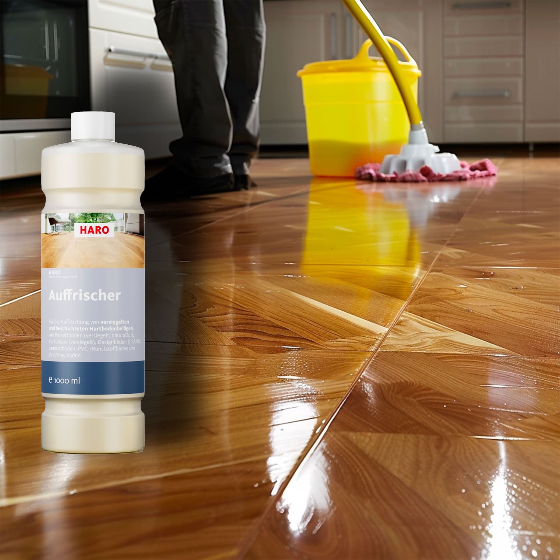 HARO Clean & Green - REFRESHER Acqua Shield Trattamento di bellezza Rigenerante per pavimenti in legno verniciati - 2