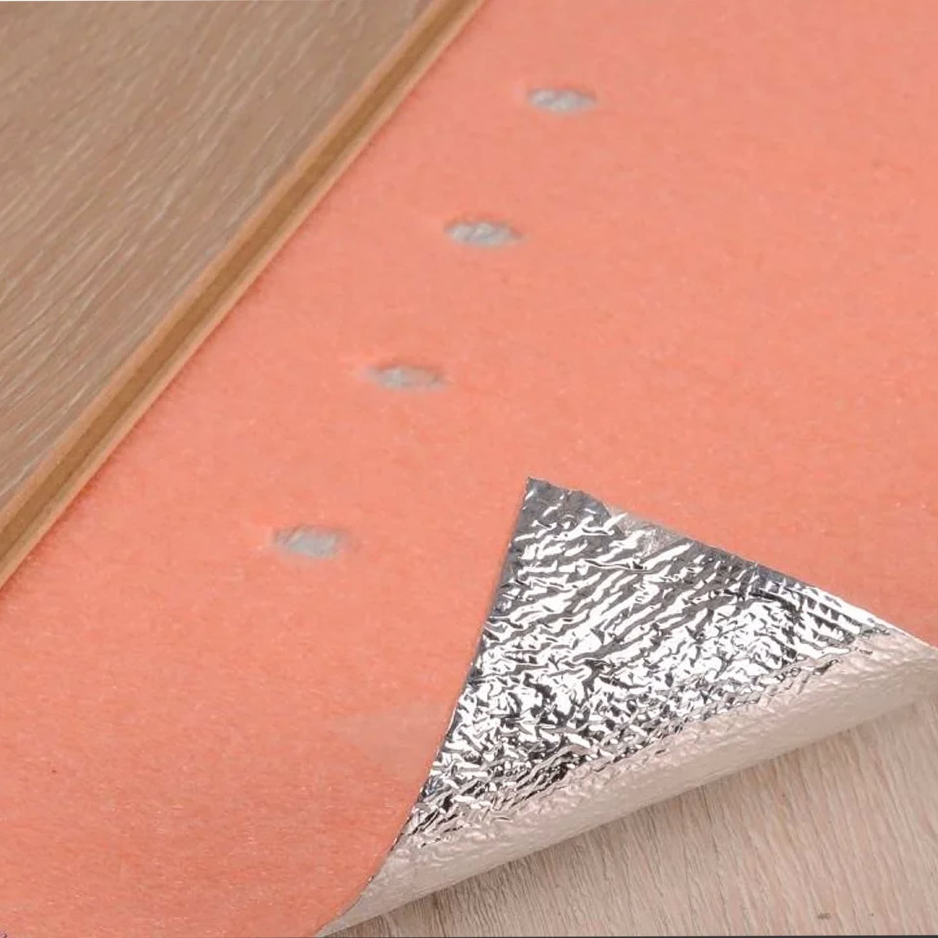 50mq di Tappetino Tecnico PROFESSIONALE 3mm per sottofondi normali e riscaldati, ACQUASTOP per Pavimenti flottanti - 2