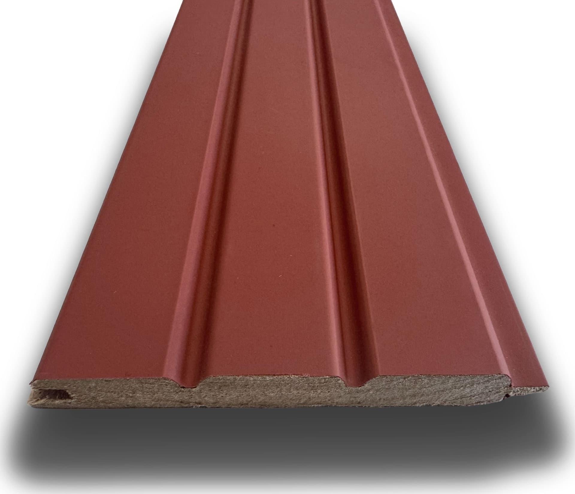 €5,35ml - Asta intera 14x117x2800mm di Rivestimento a Lamelli in fibra di legno SILK TOUCH - TERRACOTTA - 2