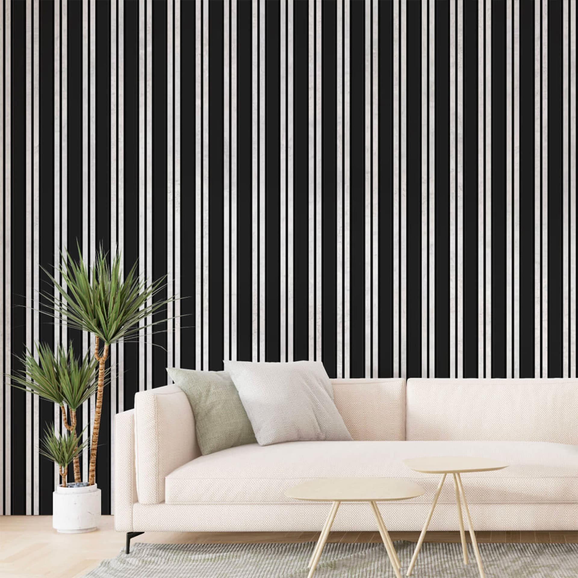 Pannello ACUSTICO arrotolabile (1,66mq) a Lamelli in Fibra di legno  mis. 9x600x2780mm BLACK + CHICAGO - 3