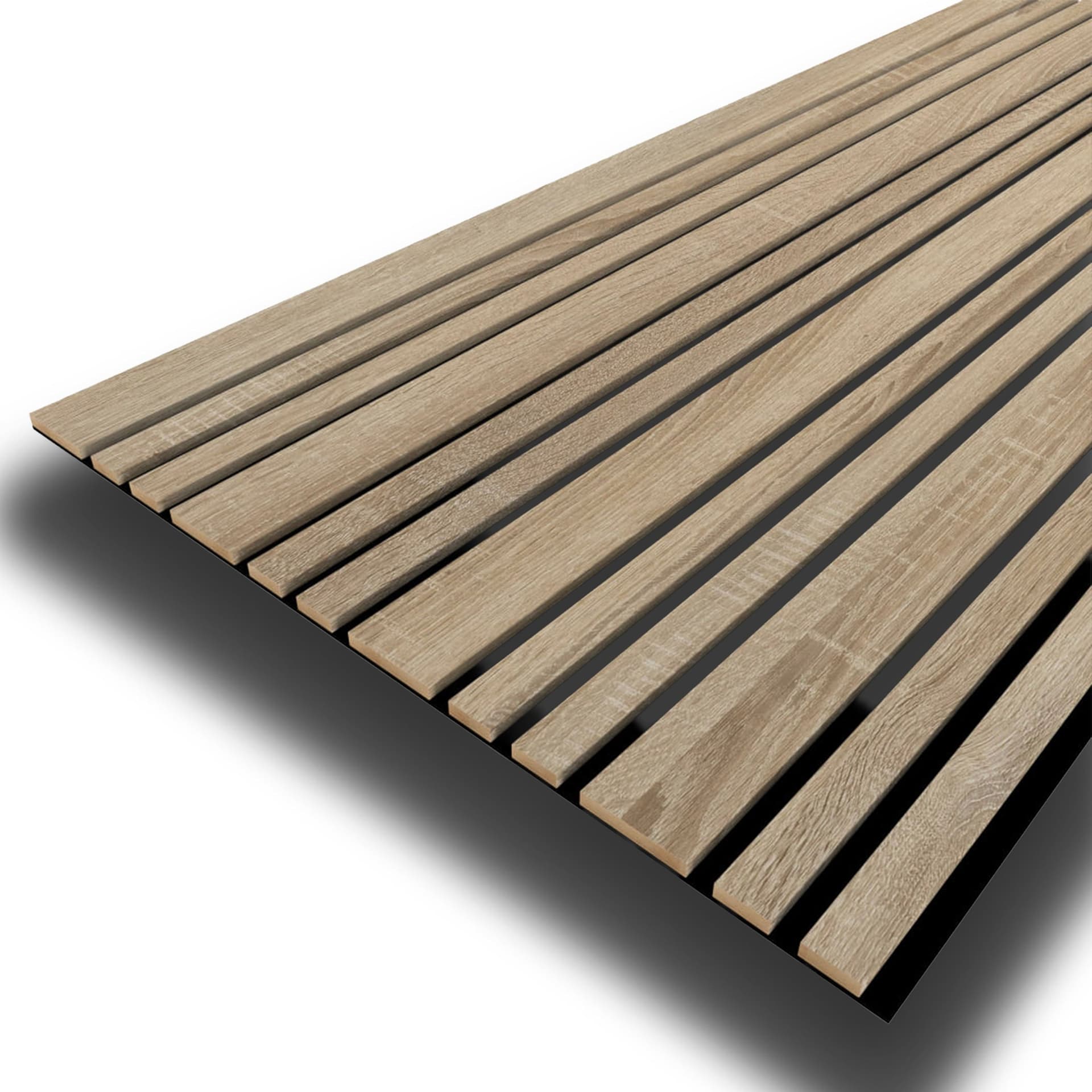 Pannello ACUSTICO arrotolabile (1,66mq) a Lamelli in Fibra di legno  mis. 9x600x2780mm NATURALE - 5