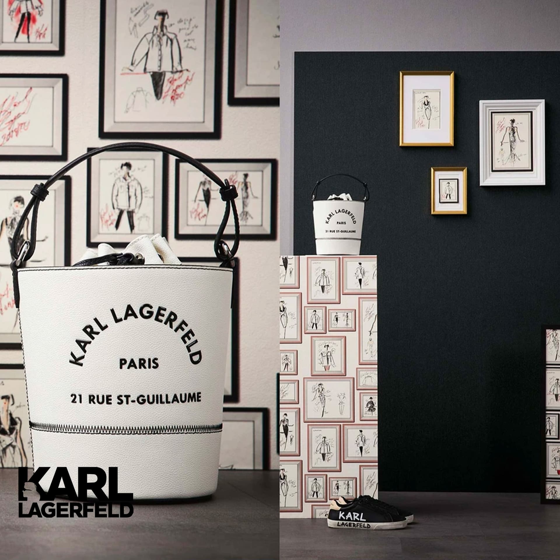 5,32mq Rotolo Carta da Parati griffata KARL LAGERFELD in TNT a rilievo multigloss PREMIUM 10,05x0,53mt cod. 37846 - 3