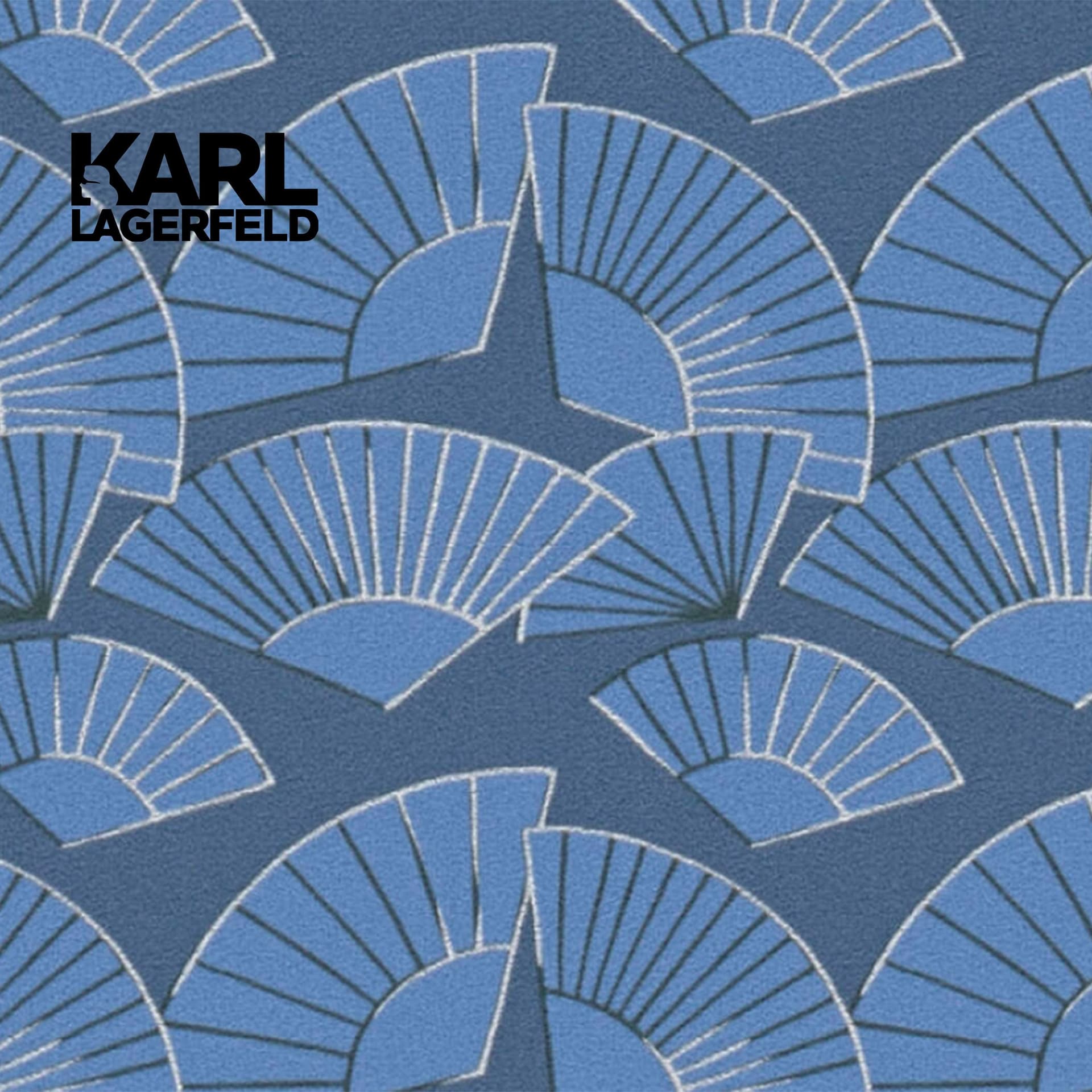 5,32mq Rotolo Carta da Parati griffata KARL LAGERFELD in TNT a rilievo multigloss PREMIUM 10,05x0,53mt cod. 37847-4 - 4