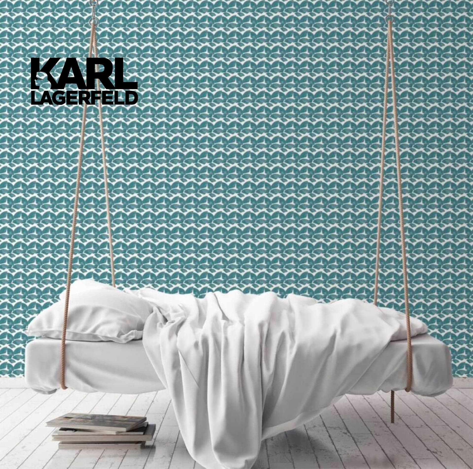 5,32mq Rotolo Carta da Parati griffata KARL LAGERFELD in TNT a rilievo multigloss PREMIUM 10,05x0,53mt cod. 37847-2 - 3