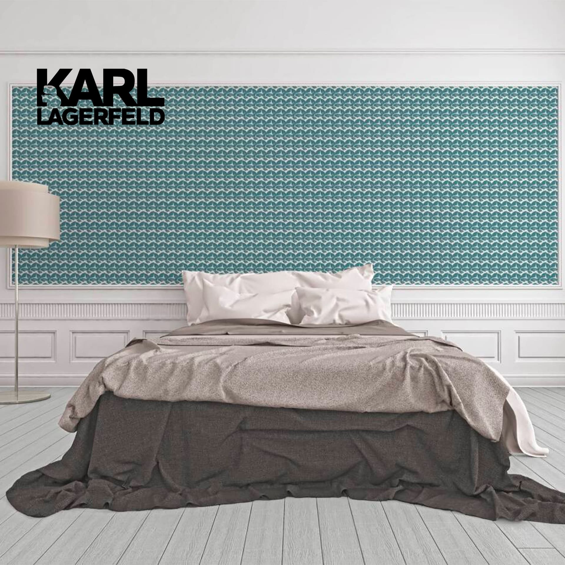 5,32mq Rotolo Carta da Parati griffata KARL LAGERFELD in TNT a rilievo multigloss PREMIUM 10,05x0,53mt cod. 37847-2 - 6