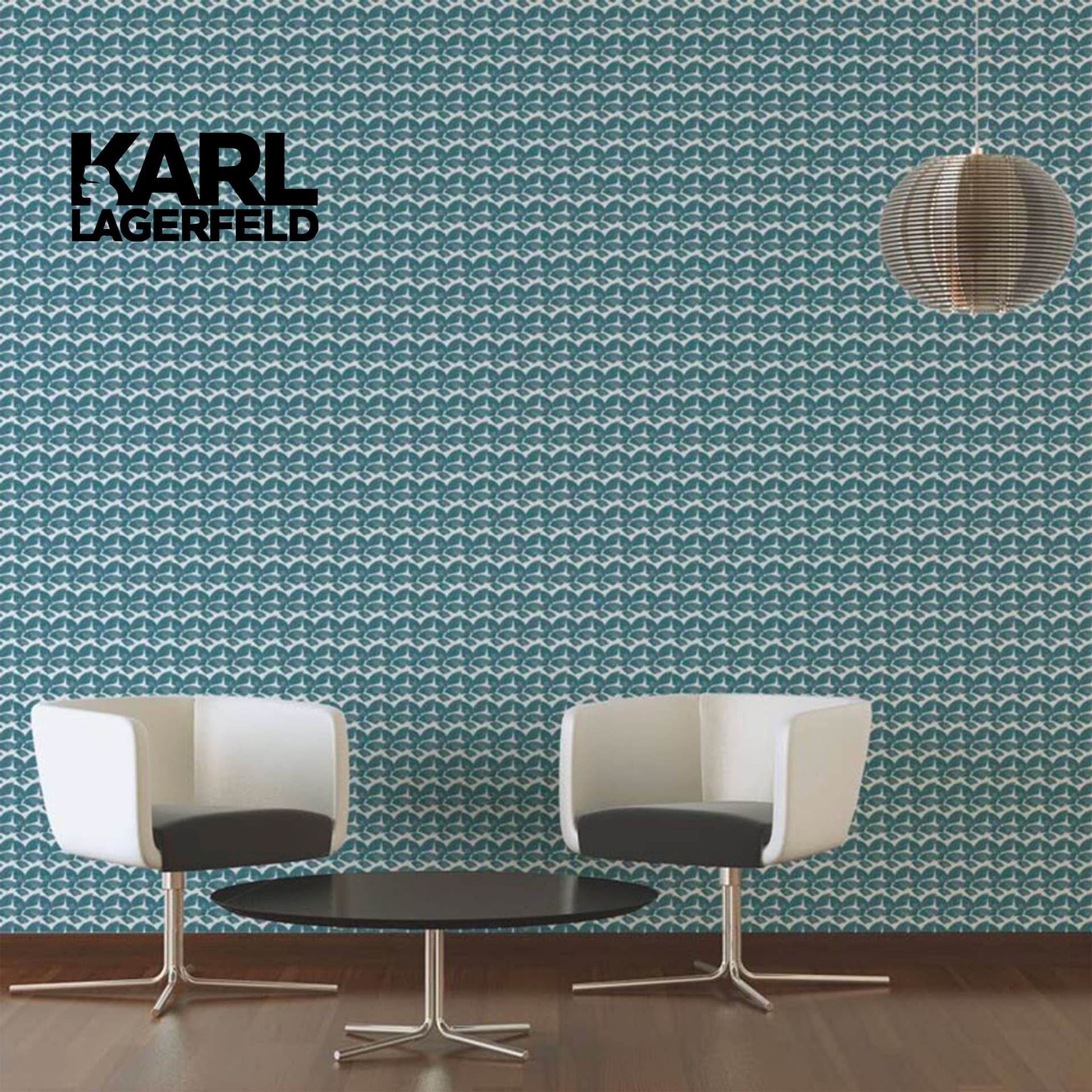 5,32mq Rotolo Carta da Parati griffata KARL LAGERFELD in TNT a rilievo multigloss PREMIUM 10,05x0,53mt cod. 37847-2 - 7