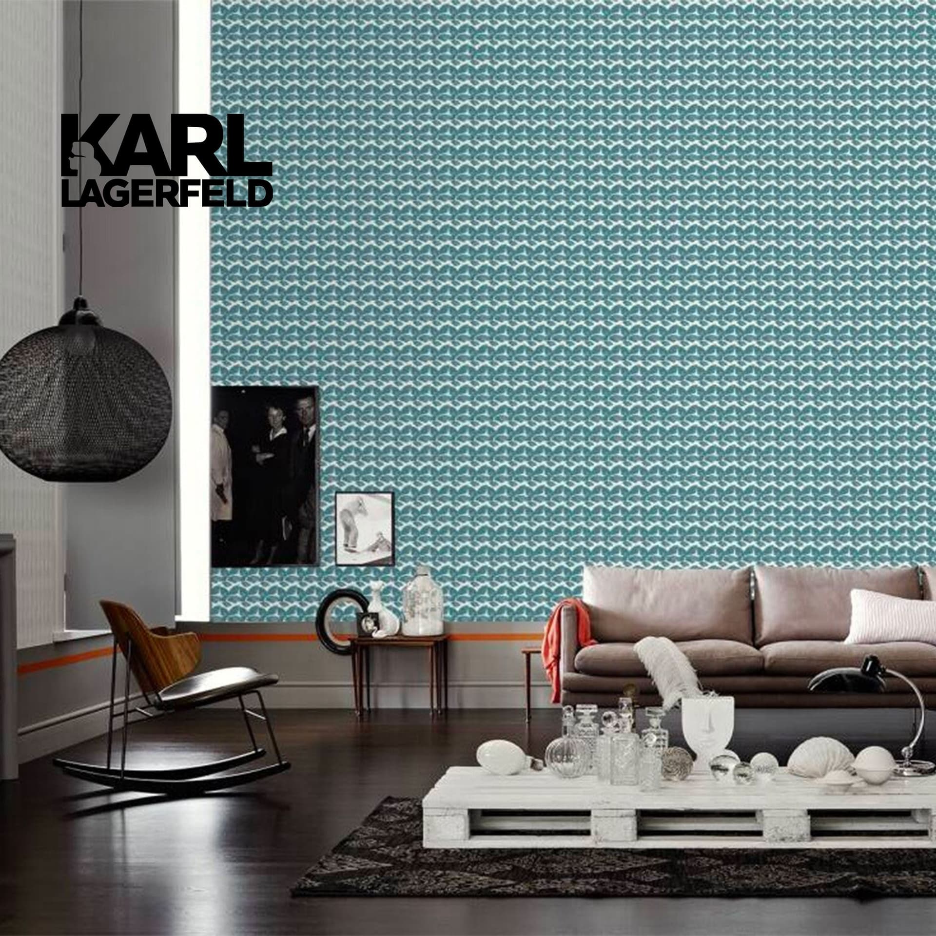 5,32mq Rotolo Carta da Parati griffata KARL LAGERFELD in TNT a rilievo multigloss PREMIUM 10,05x0,53mt cod. 37847-2 - 8