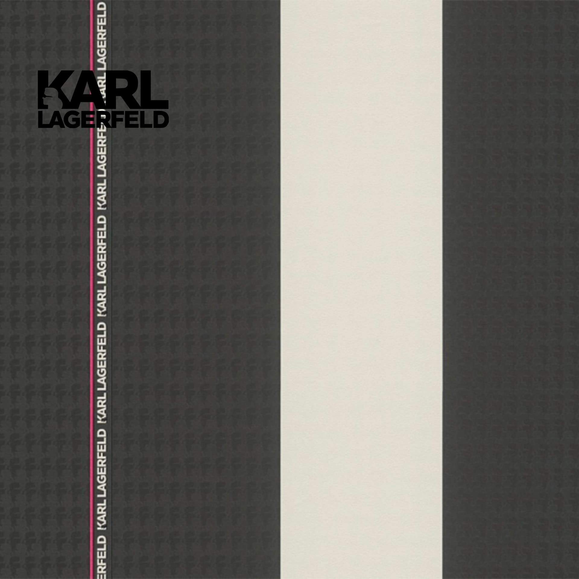 5,32mq Rotolo Carta da Parati griffata KARL LAGERFELD in TNT a rilievo multigloss PREMIUM 10,05x0,53mt cod. 37848-2