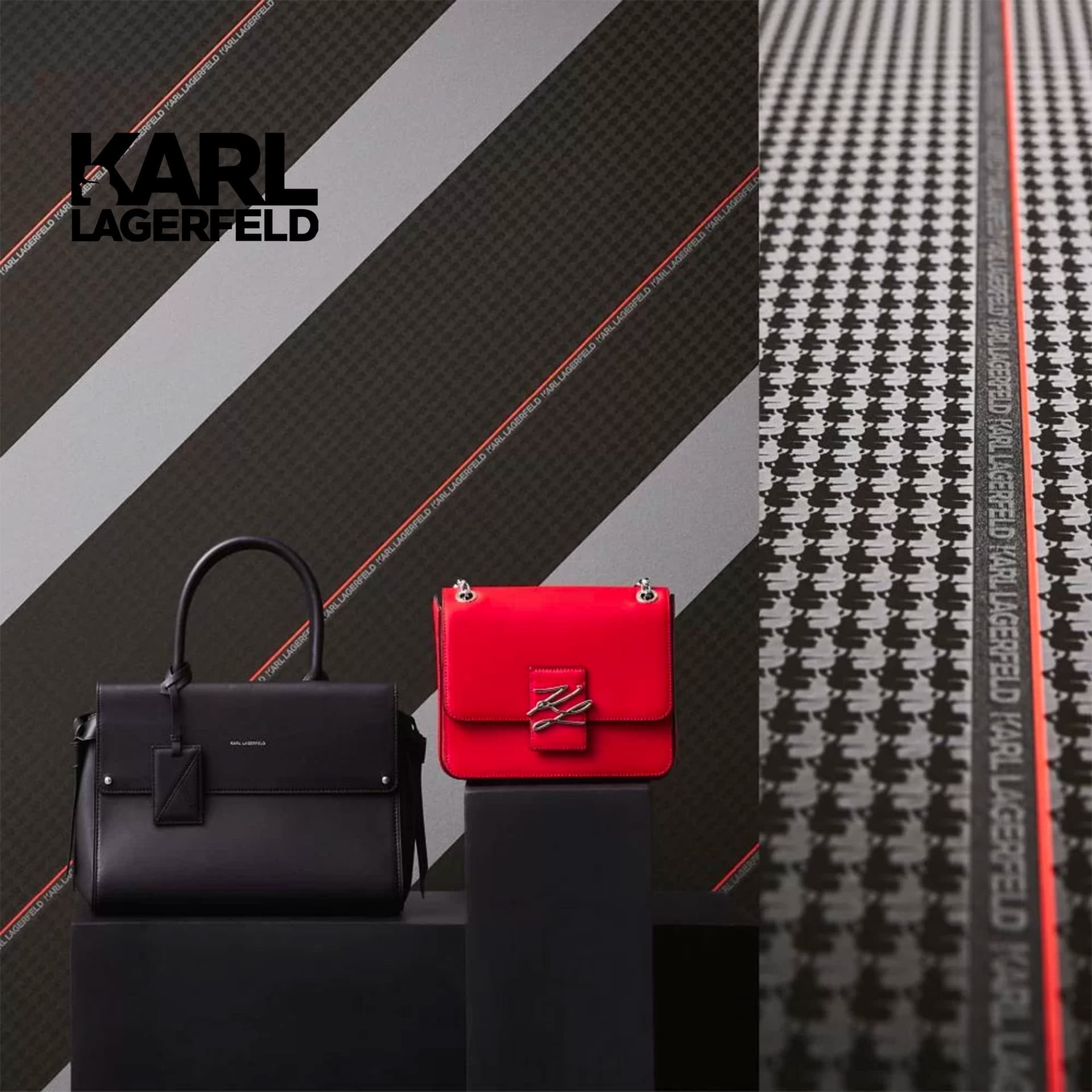 5,32mq Rotolo Carta da Parati griffata KARL LAGERFELD in TNT a rilievo multigloss PREMIUM 10,05x0,53mt cod. 37848-2 - 7