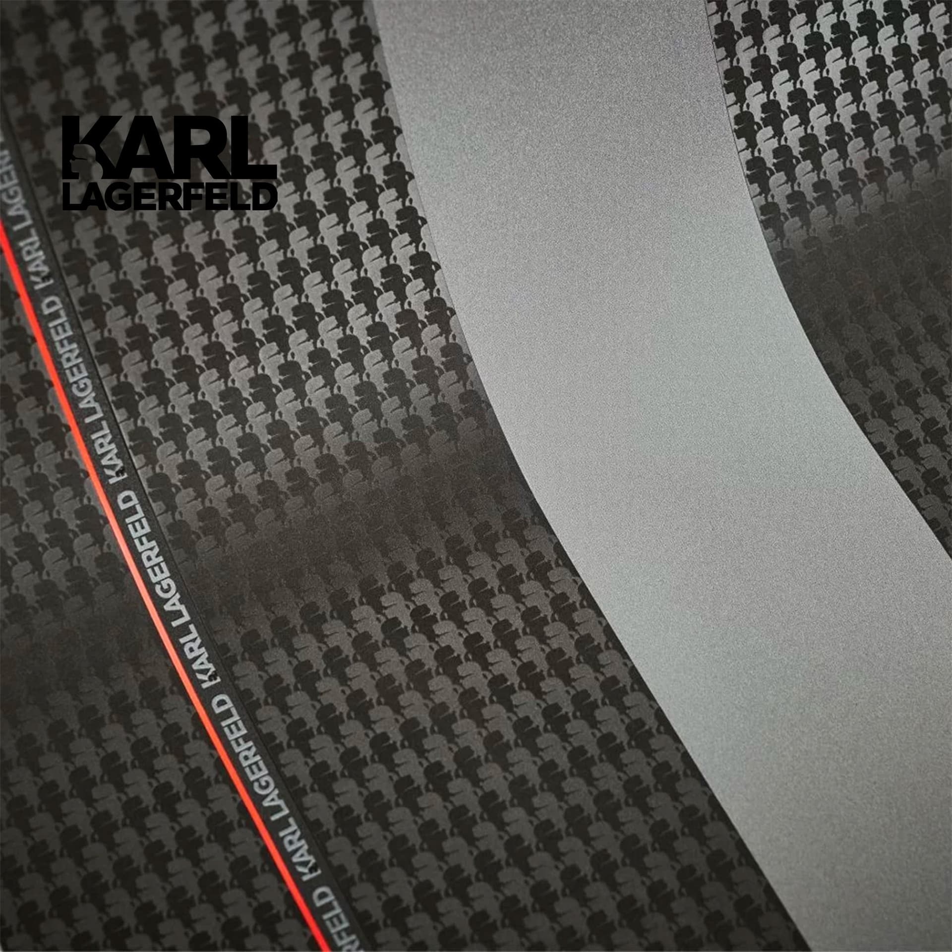 5,32mq Rotolo Carta da Parati griffata KARL LAGERFELD in TNT a rilievo multigloss PREMIUM 10,05x0,53mt cod. 37848-2 - 8