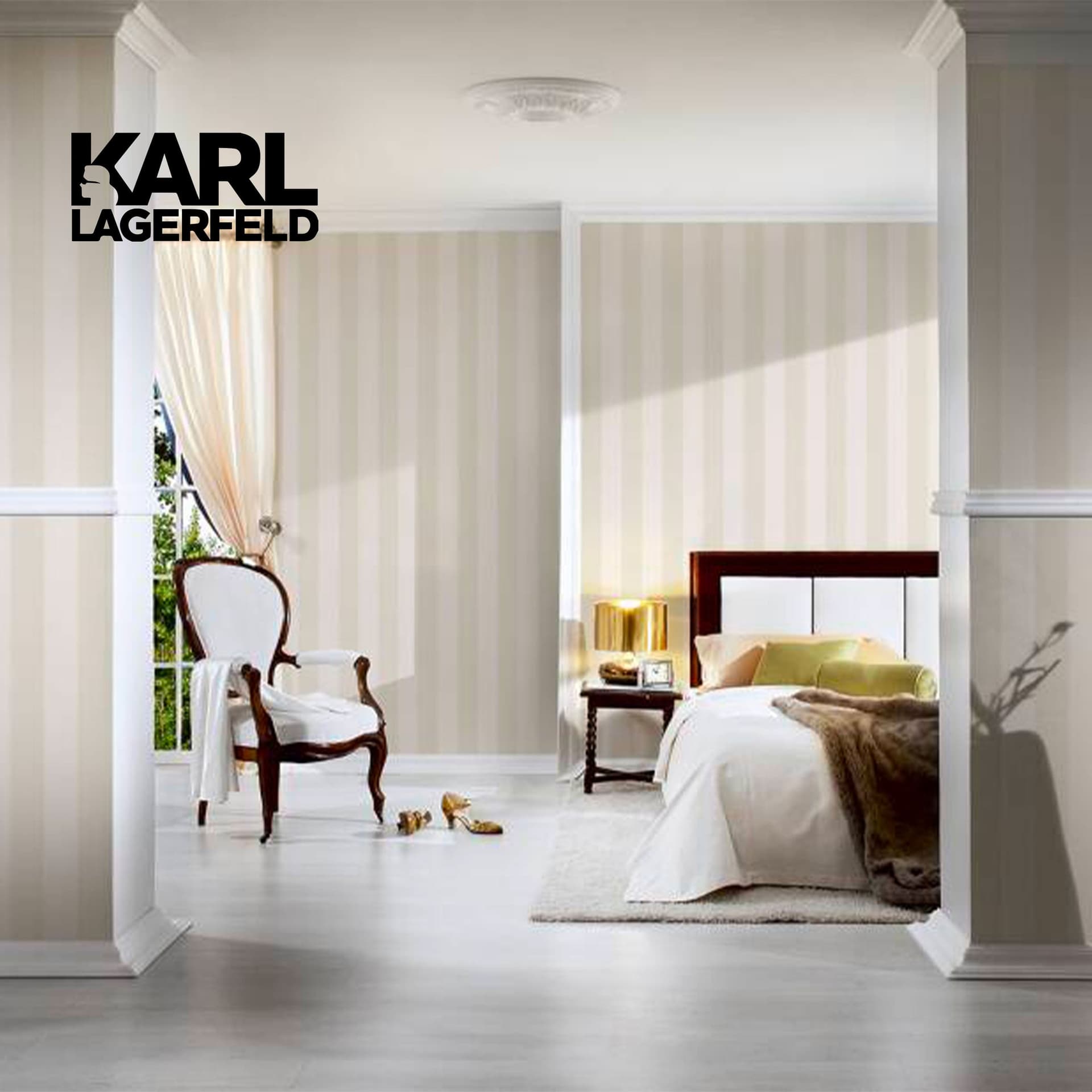 5,32mq Rotolo Carta da Parati griffata KARL LAGERFELD in TNT a rilievo multigloss PREMIUM 10,05x0,53mt cod. 37849-5 - 8
