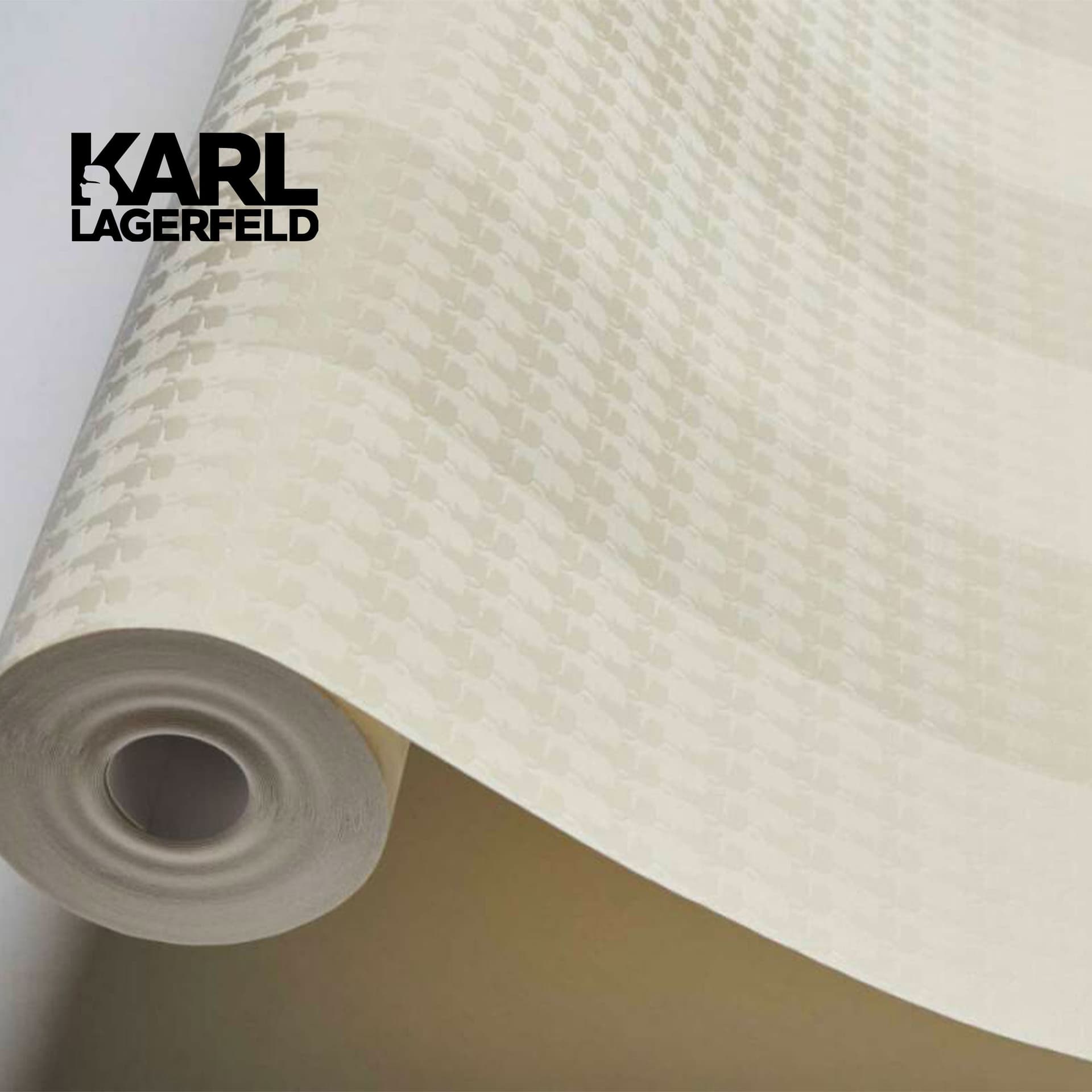 5,32mq Rotolo Carta da Parati griffata KARL LAGERFELD in TNT a rilievo multigloss PREMIUM 10,05x0,53mt cod. 37849-5 - 10