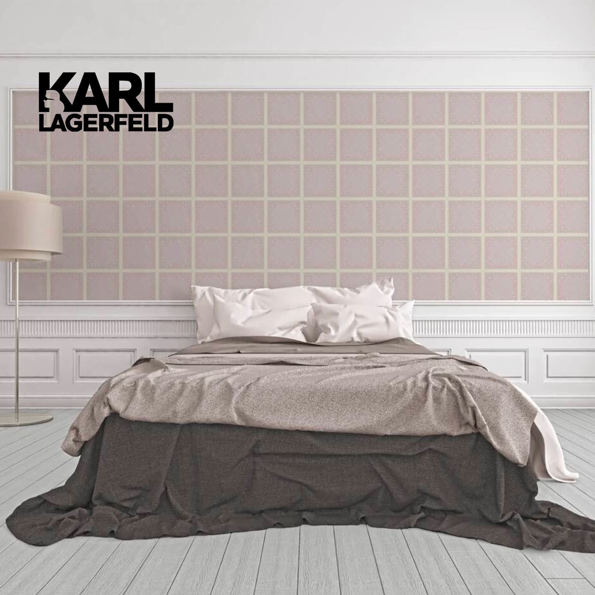 5,32mq Rotolo Carta da Parati griffata KARL LAGERFELD in TNT a rilievo multigloss PREMIUM 10,05x0,53mt cod. 37845-4 - 6