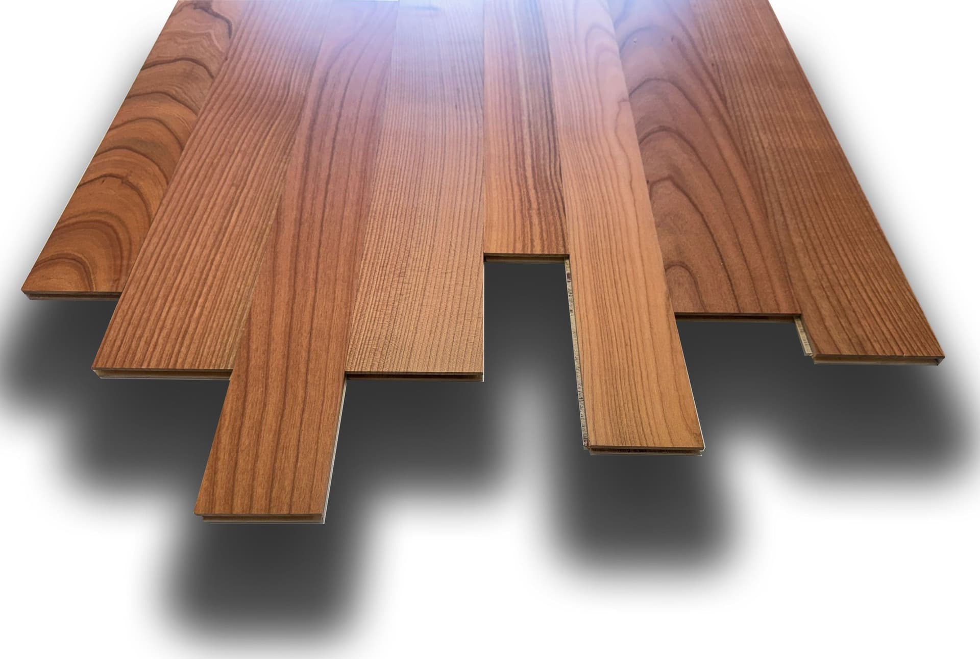 €21,90mq * STOCK GARBELOTTO * Lotto da 17mq di listone prefinito vern. CILIEGIO Europeo 14x90x700/1000 (4mm nobile) - 2