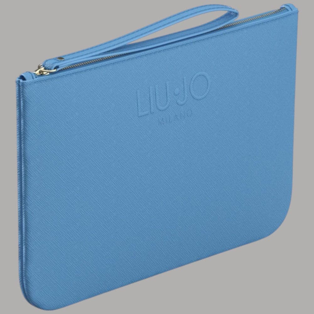 Liu Jo Pochette Media Saffiano con Logo e Polsiera - AA6225ES029 - 2