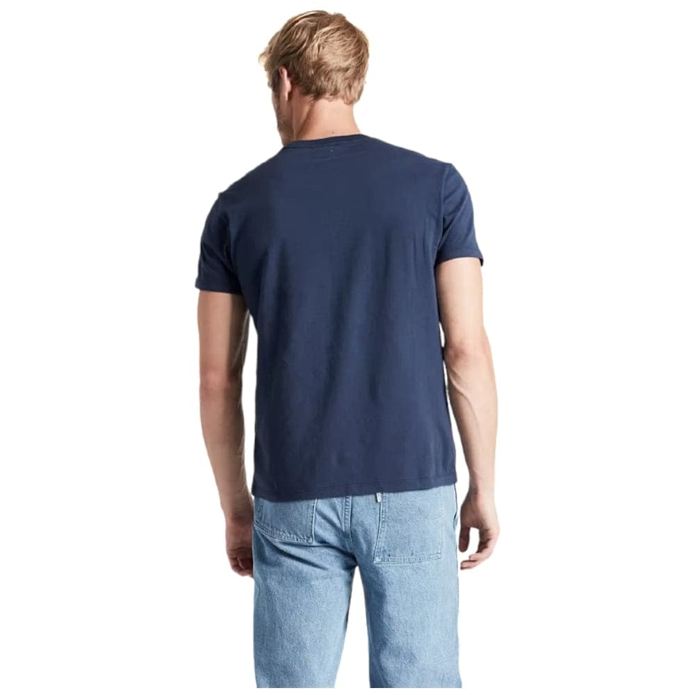 Levi's T-shirt Blu Uomo Cotone 100% con Logo Mini sul Petto - 2