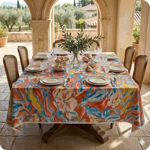 Tovaglia da Tavola Maè Via Roma 60 Freshness X12 Microresinata 140x250 cm - 39