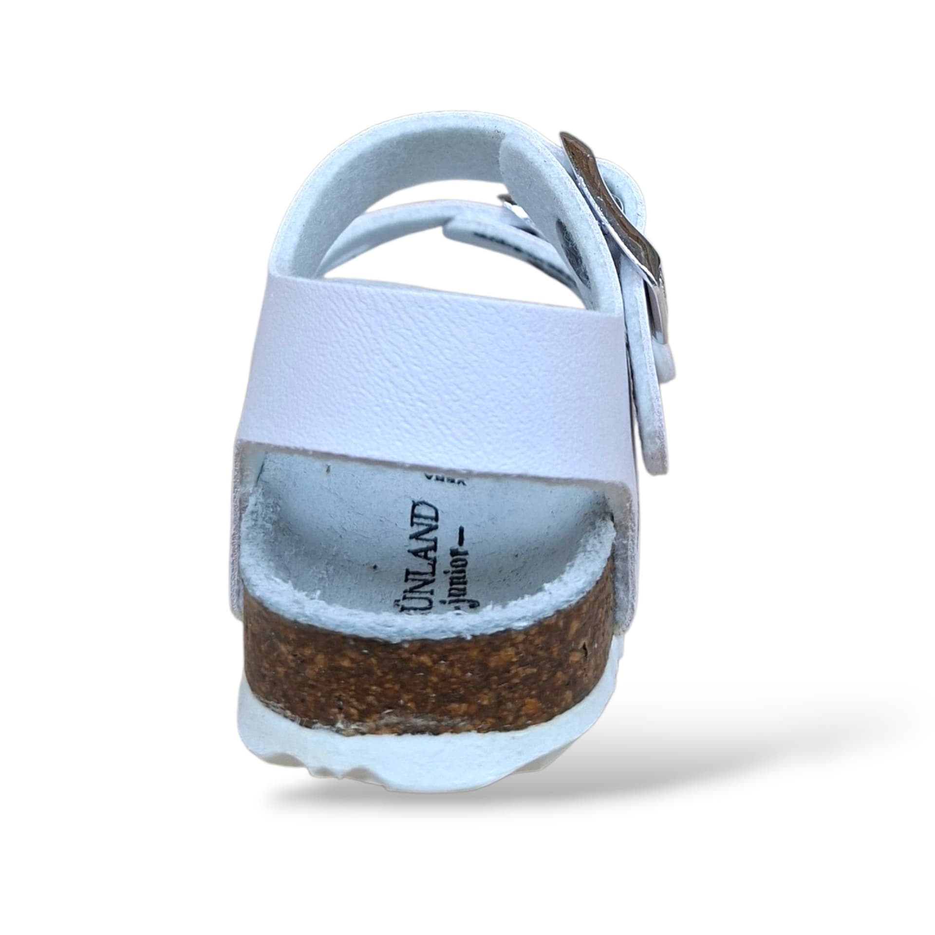 Sandalo Bio Sughero Bambine Grunland Junior Aria Bianco – Primi Passi Fibia EVA Cerimonia - 3
