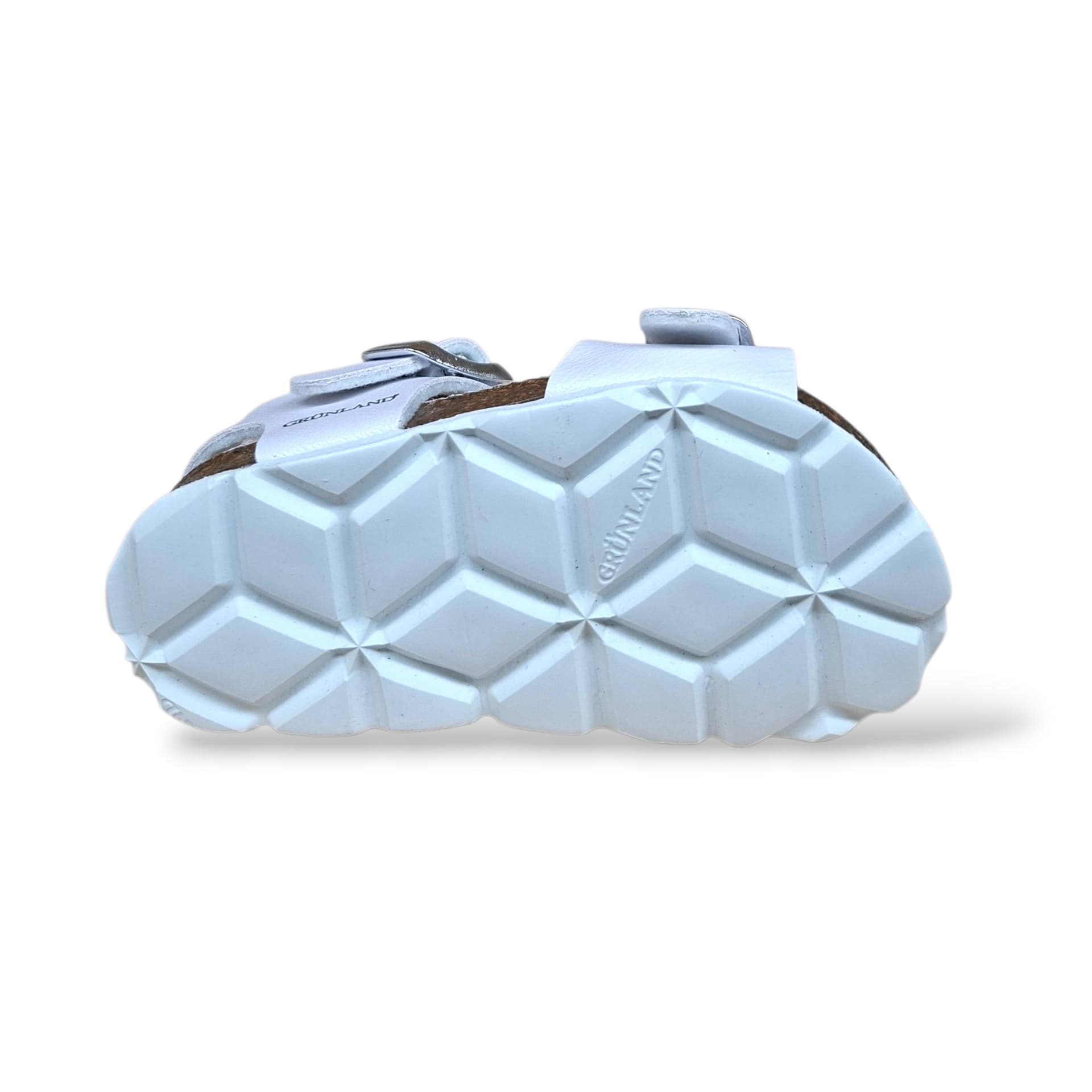 Sandalo Bio Sughero Bambine Grunland Junior Aria Bianco – Primi Passi Fibia EVA Cerimonia - 5