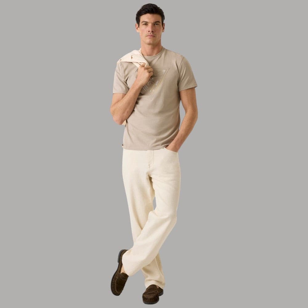 T-shirt Guess Uomo Slim Logo Triangolare Stampa Iconica - 3