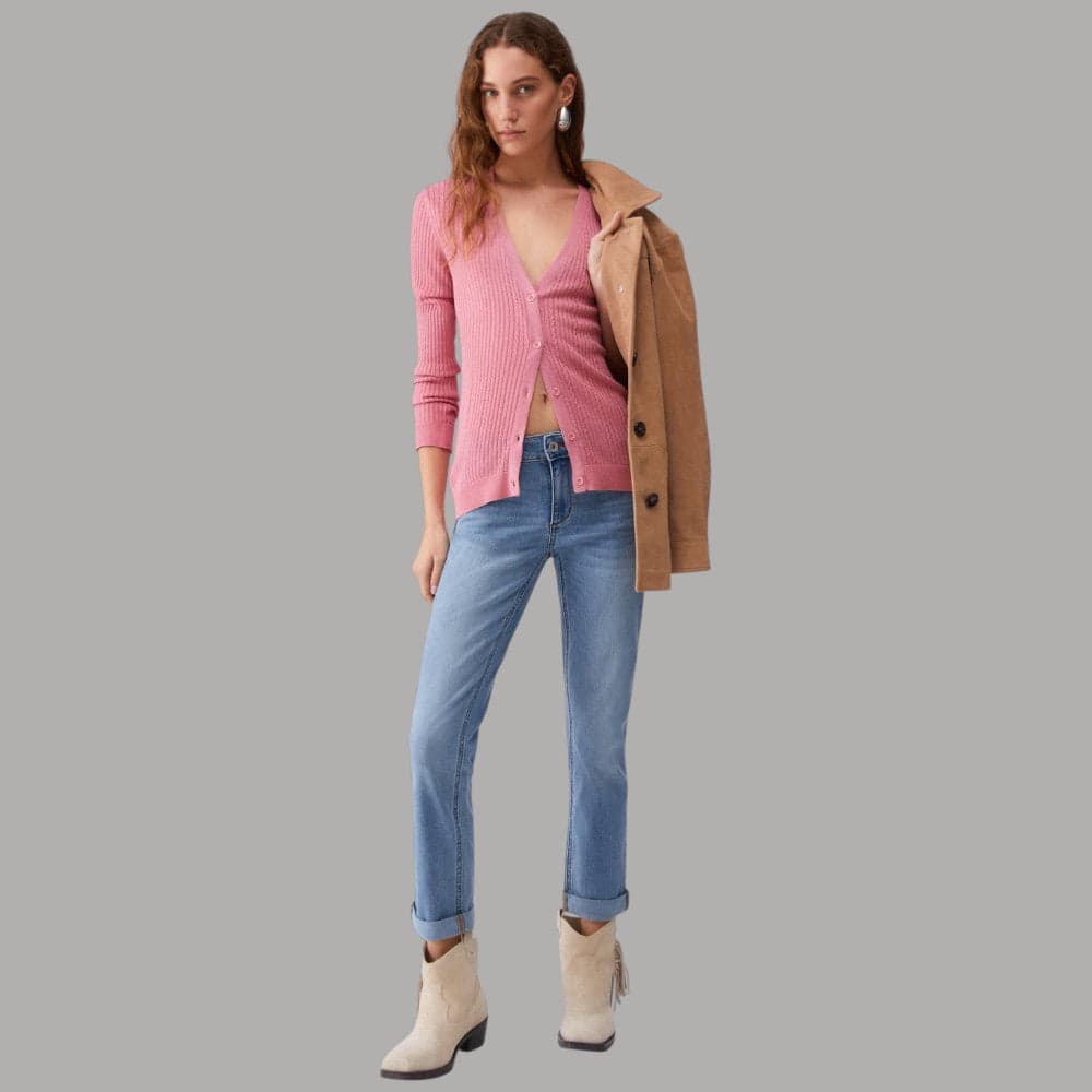 Liu Jo Jeans Skinny Risvolto Bottom Up Denim Stretch Eleganti - 4
