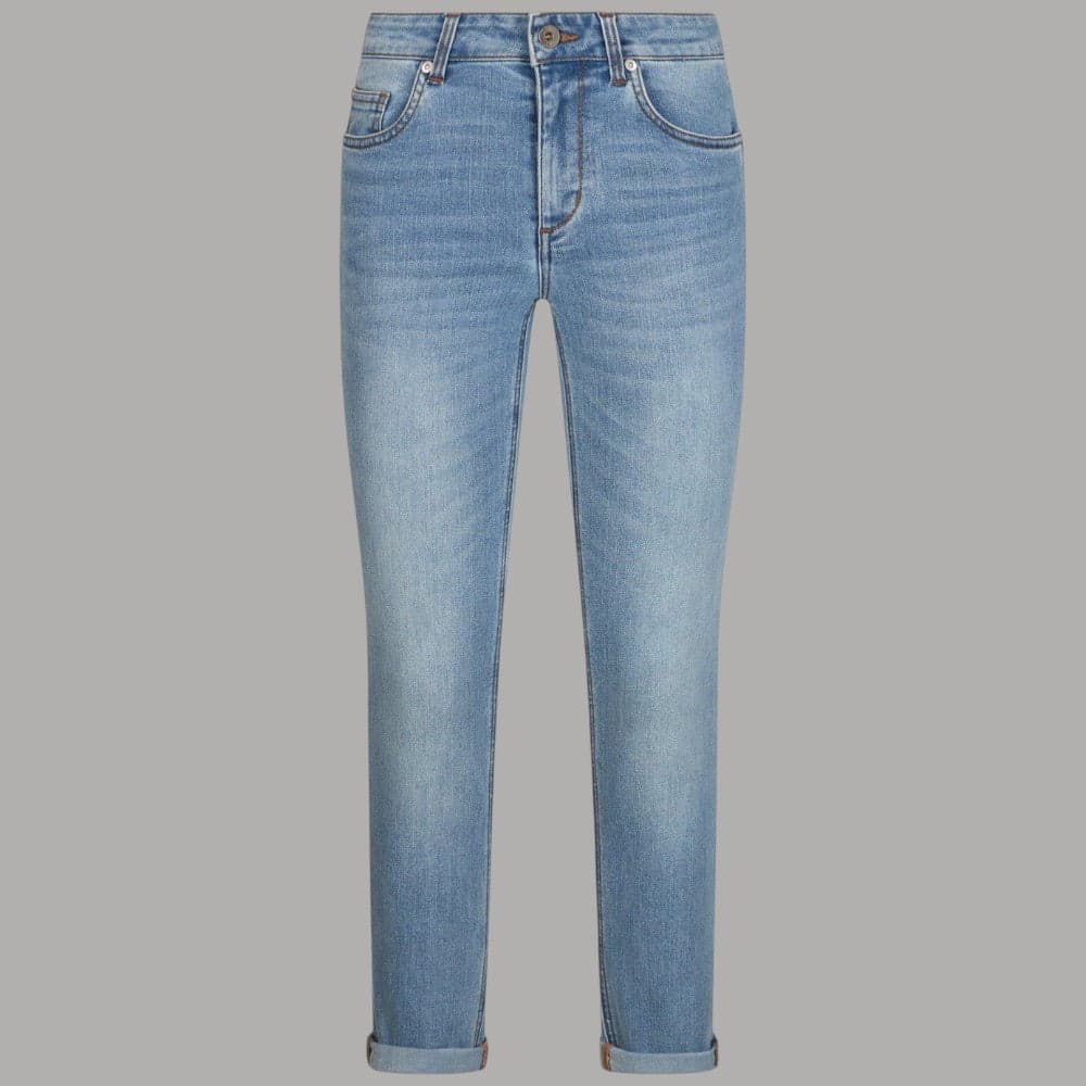 Liu Jo Jeans Skinny Risvolto Bottom Up Denim Stretch Eleganti - 3