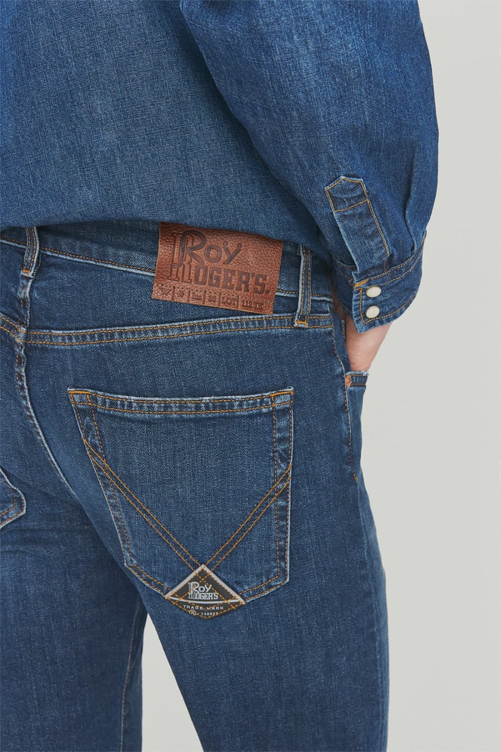 Jeans Uomo Roy Roger's 517 man denim elast. Wash 52 - 2