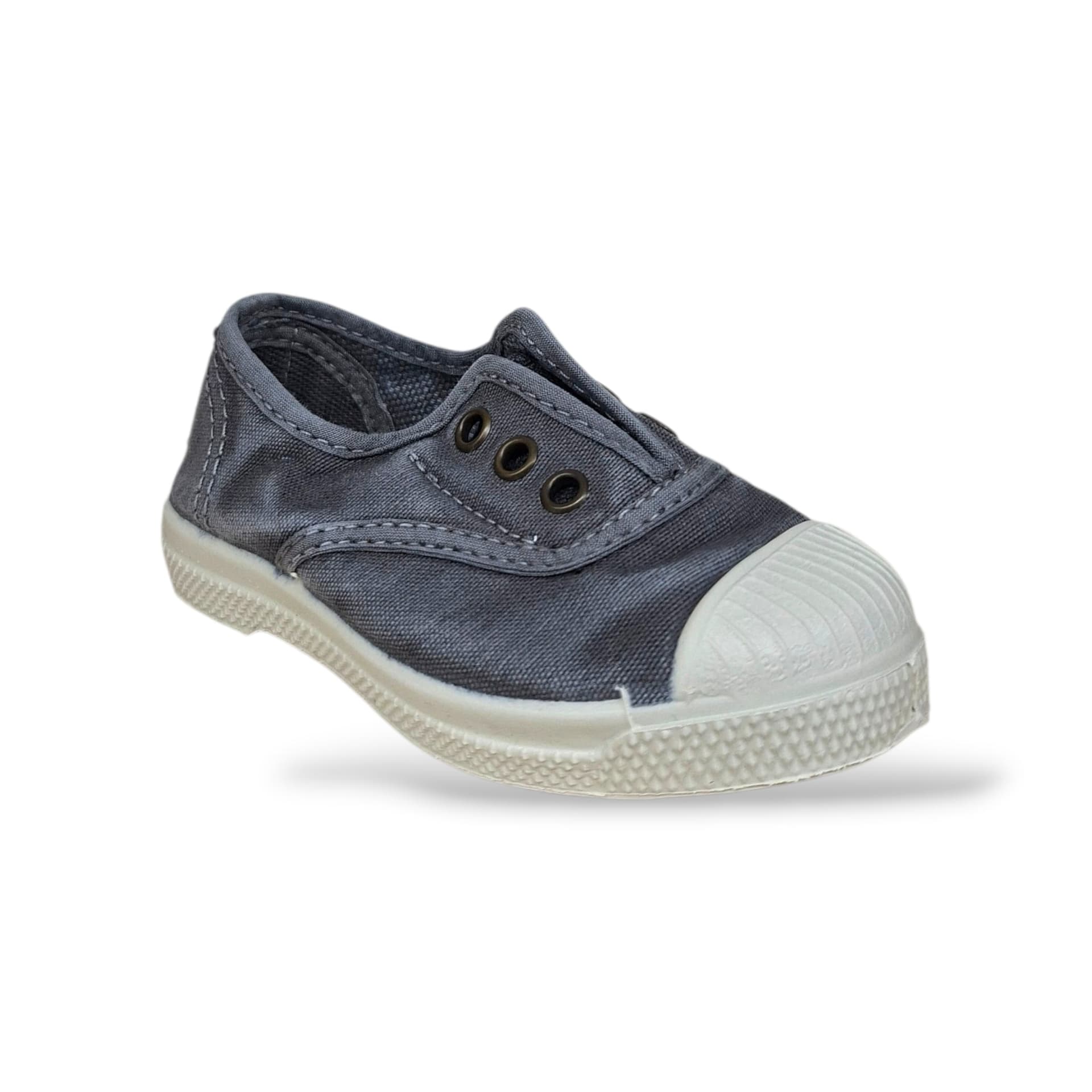 Sneakers Bambini Natural World 470 Grigio Elastico – Scarpe Vegane Traspiranti Primavera Estate - 2