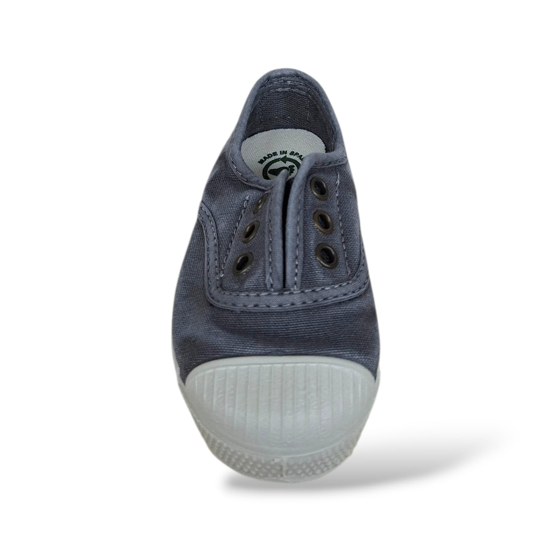 Sneakers Bambini Natural World 470 Grigio Elastico – Scarpe Vegane Traspiranti Primavera Estate - 4