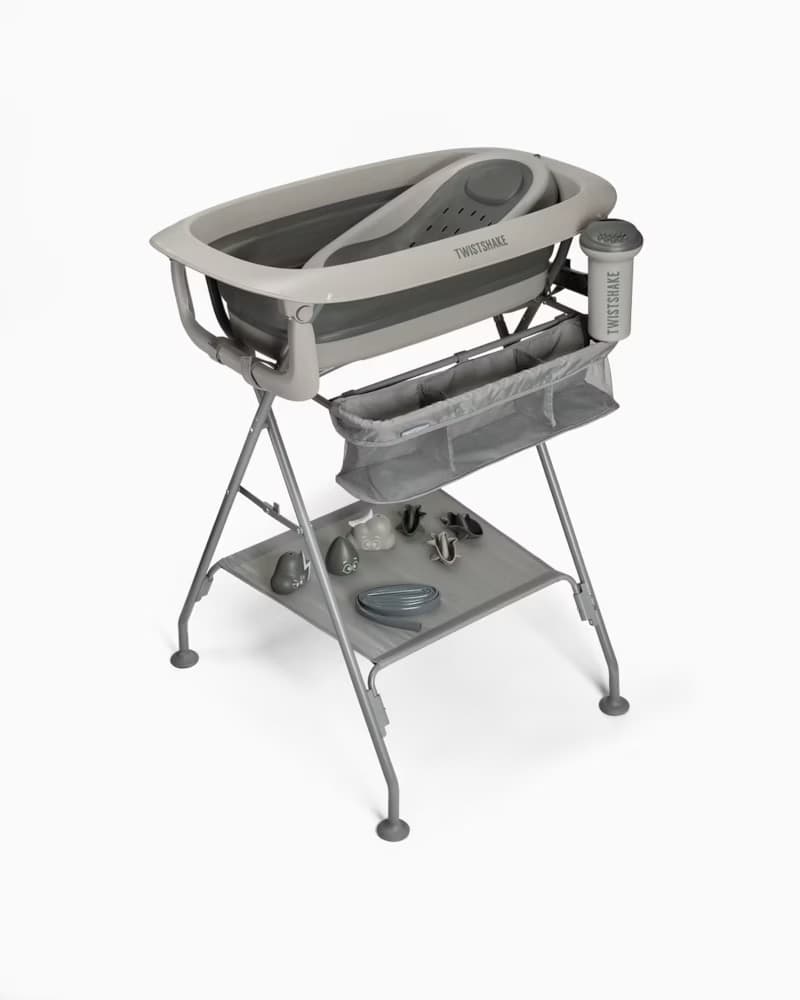Set Bagno Twistshake con Vaschetta e giocattoli – Faded Grey