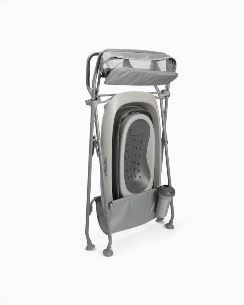 Set Bagno Twistshake con Vaschetta e giocattoli – Faded Grey