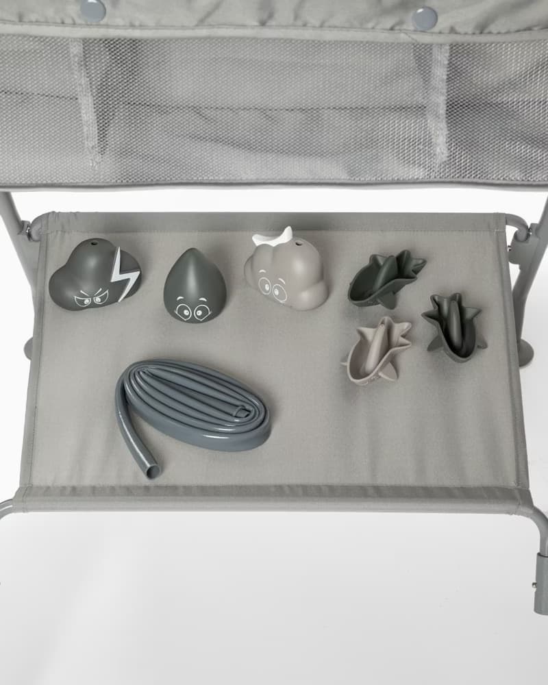 Set Bagno Twistshake con Vaschetta e giocattoli – Faded Grey