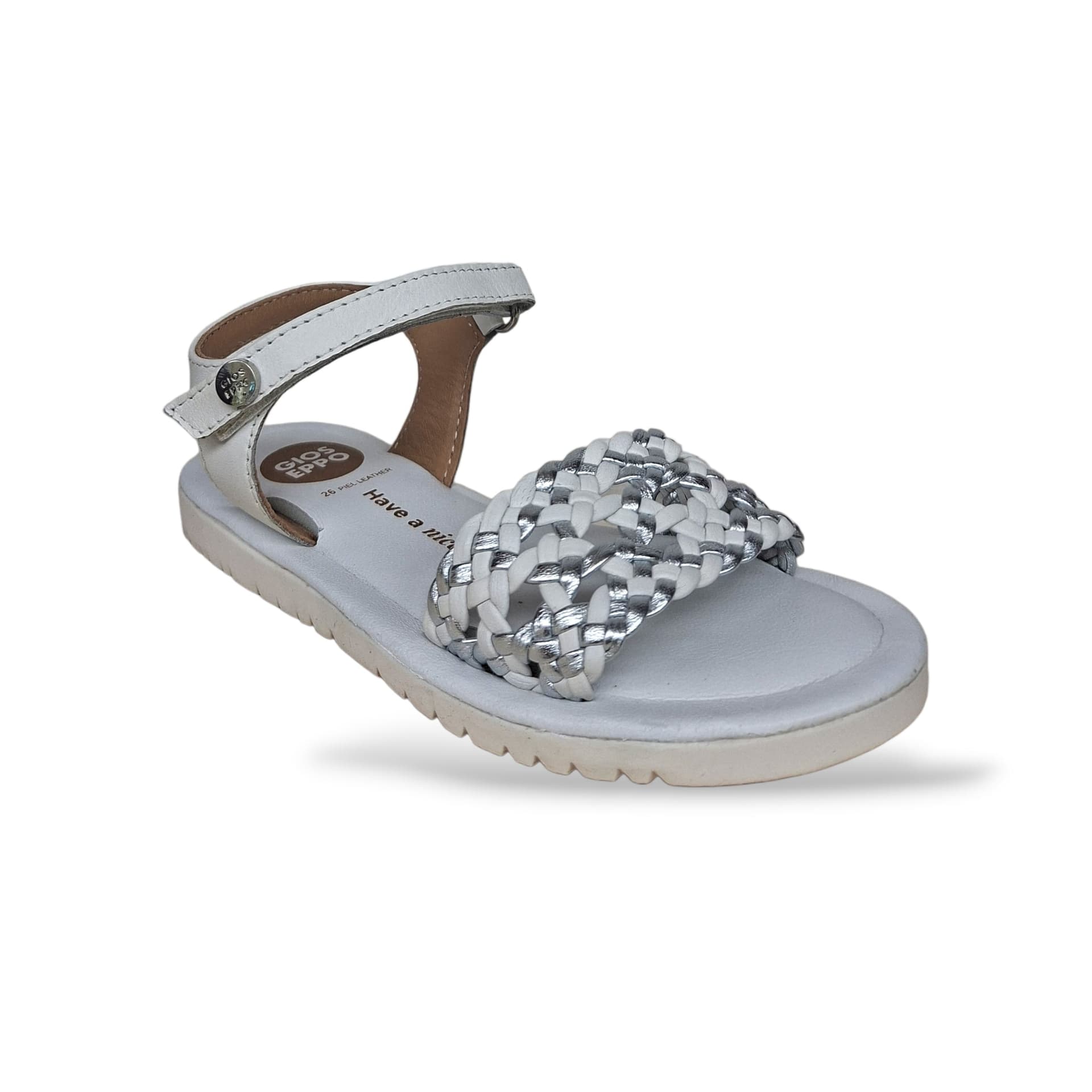 Sandali Bambina GIOSEPPO MAHIU 78894 – Bianco in Pelle | Velcro per Cerimonia e Uso Quotidiano - 2
