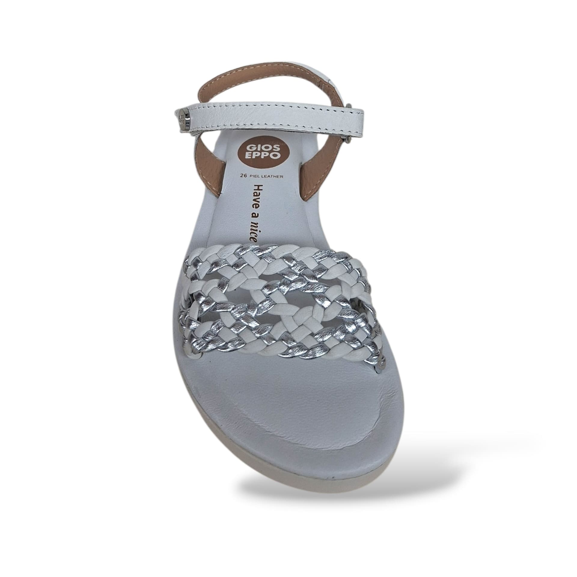 Sandali Bambina GIOSEPPO MAHIU 78894 – Bianco in Pelle | Velcro per Cerimonia e Uso Quotidiano - 4