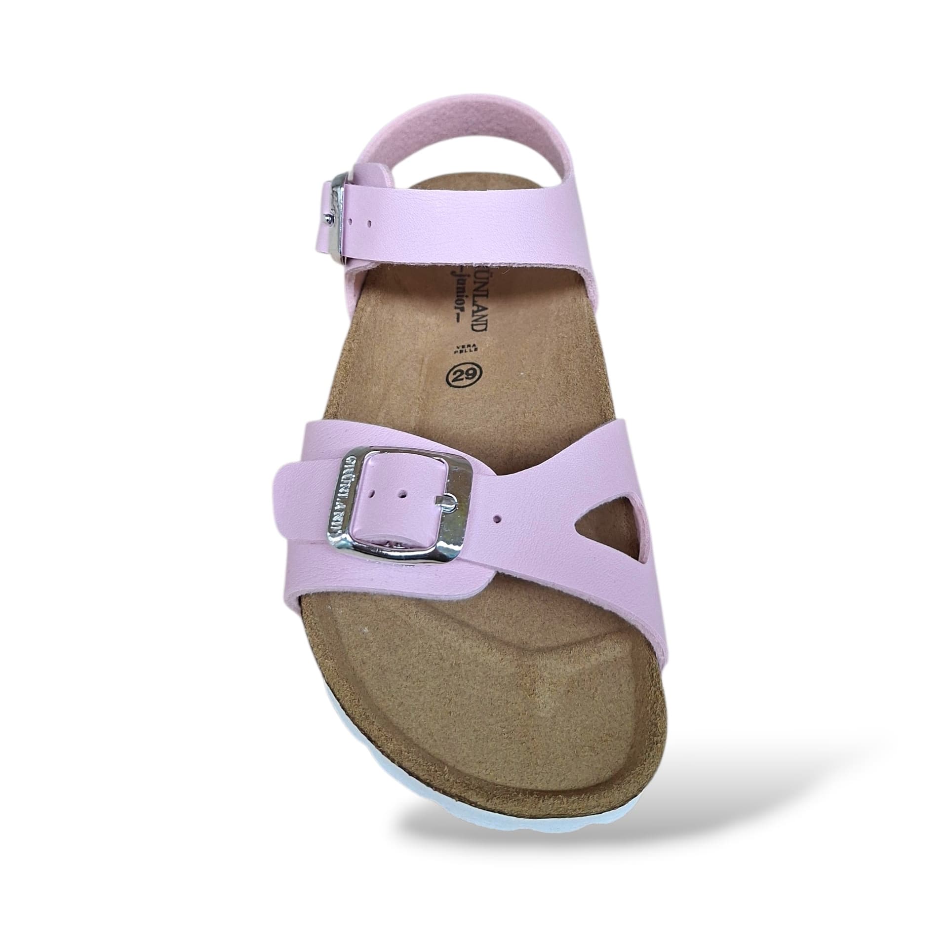 Sandalo Bio Sughero Bambine e Ragazze Grunland Junior Luce Rosa – Fibia Sottopiede Sughero EVA - 4