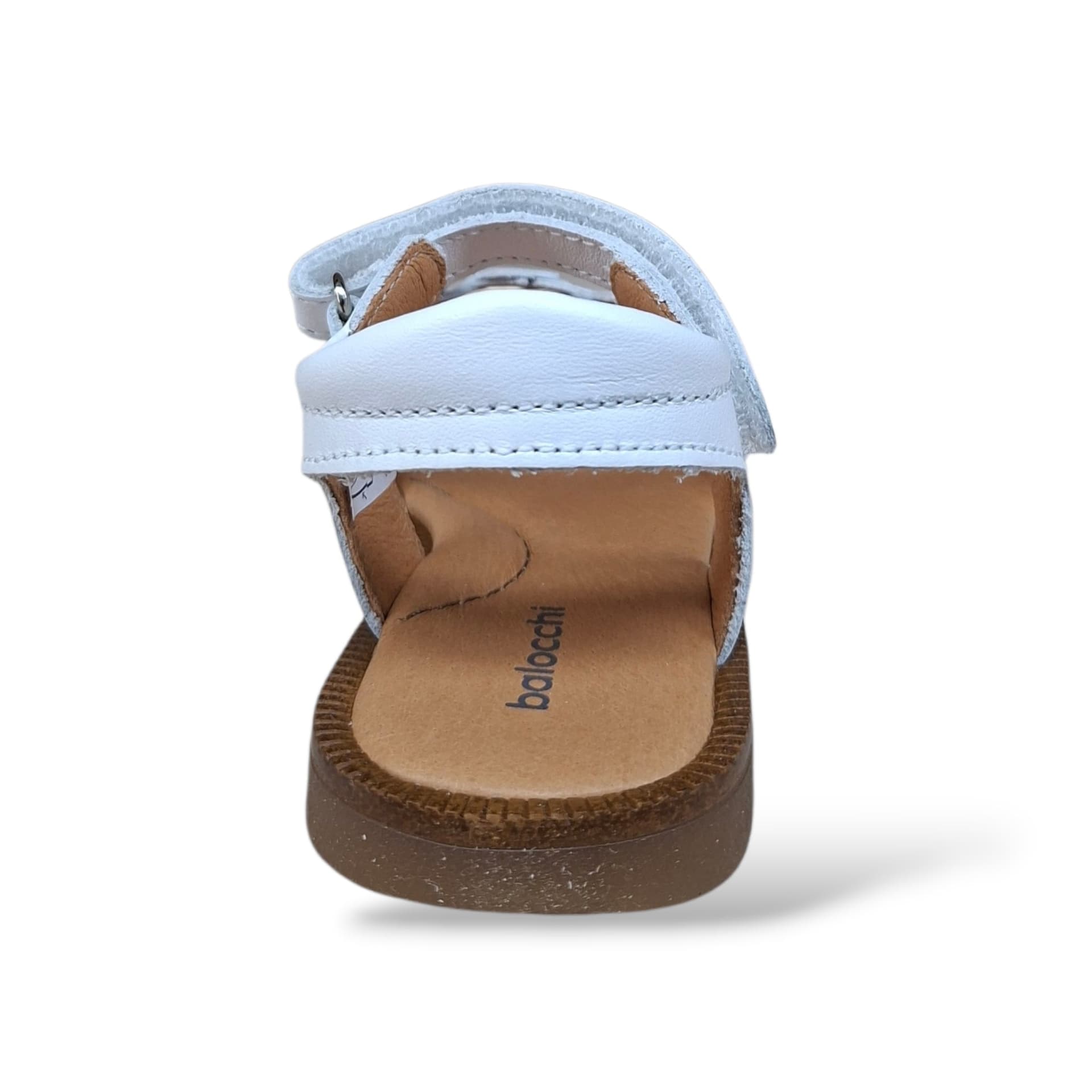 Sandali Balocchi Paris 161462 Bianco Bambine e Ragazze – Pelle Velcro Cerimonia Comunione - 3