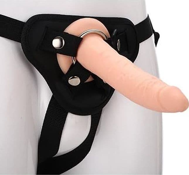 Strap on morbido 20 x 4 cm con venature stimolanti silicone TPR strapon Realstuff - 2