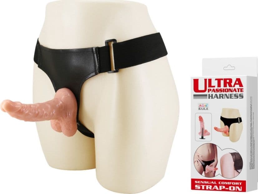 Ultra Passionate Harness Sensual Comfort Strap-On 15 cm regolabile con dildo realistico strap on - 3