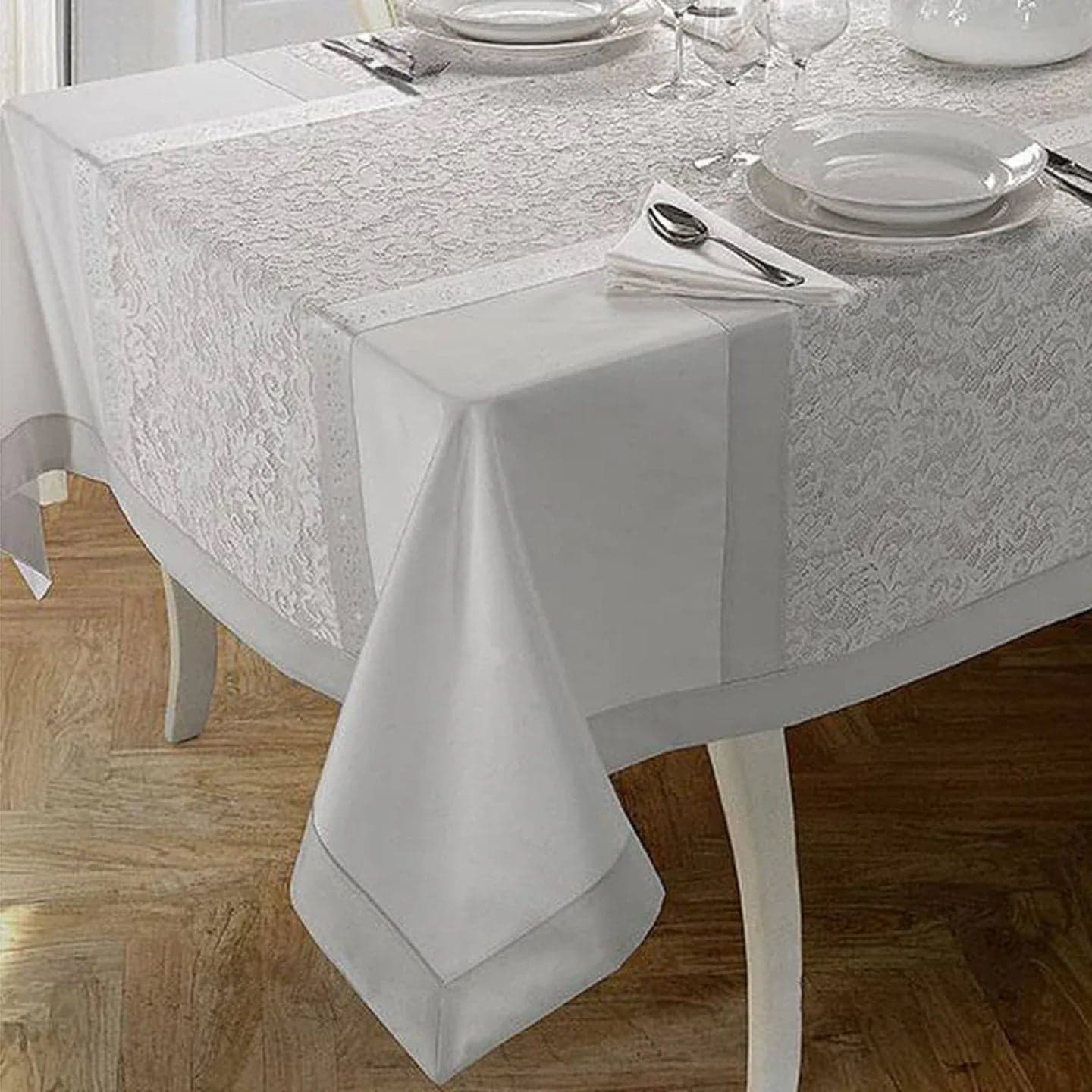 Coordinato Matrimoniale David Chantal Patchwork Copriletto + Lenzuola + Federe + Tovaglia X12 - 2