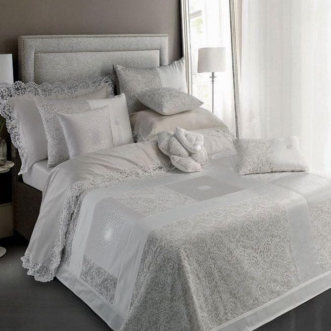 Coordinato Matrimoniale David Chantal Patchwork Copriletto + Lenzuola + Federe + Tovaglia X12 - 3