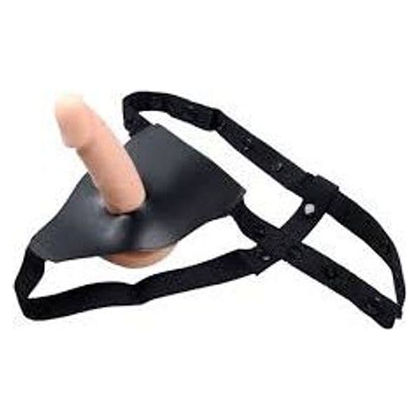 Magic Flesh Ultra-Soft Strap-On 17 cm – Dildo realistico con imbracatura regolabile - 4